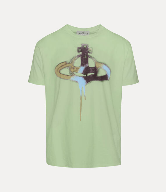 Vivienne Westwood Spray Orb Classic T-Shirt in PISTACHIO